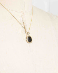 14k Gold Genuine Ancient Greek Coin Necklace (Achilles; 302-286 B.C.)