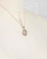 14k Gold Genuine Ancient Greek Coin Necklace (Alexander the Great; 336-323 B.C.)