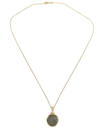 14k Gold Genuine Ancient Greek Coin Necklace (Apollo; 313-290 B.C.)