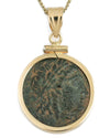 14k Gold Genuine Ancient Greek Coin Necklace (Apollo; 313-290 B.C.)