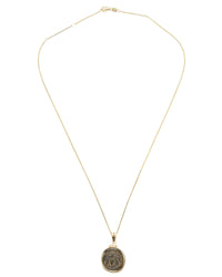 14k Gold Genuine Ancient Greek Coin Necklace (Artemis Bee; 200 B.C.)