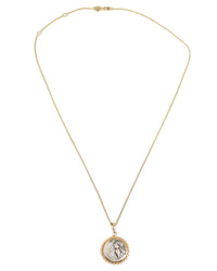14k Gold Genuine Ancient Greek Coin Necklace (Artemis Bee; 202-150 B.C.)