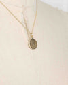 14k Gold Genuine Ancient Greek Coin Necklace (Asklepios; 300-201 B.C.)