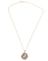 14k Gold Genuine Ancient Greek Coin Necklace (Athena/Owl; 454-404 B.C.)