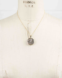 14k Gold Genuine Ancient Greek Coin Necklace (Athena/Owl; 454-404 B.C.)