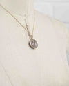 14k Gold Genuine Ancient Greek Coin Necklace (Athena/Owl; 454-404 B.C.)