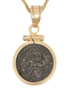 14k Gold Ancient Sicilian Coin Necklace (Sicilian Bunny; 420-413 B.C.)