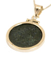 14k Gold Genuine Ancient Greek Coin Necklace (Dionysus; 98-117 A.D.)