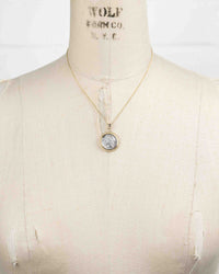 14k Gold Genuine Ancient Roman Coin Necklace (Jupiter; 106 B.C.)