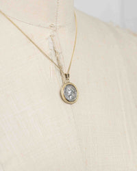 14k Gold Genuine Ancient Roman Coin Necklace (Jupiter; 106 B.C.)