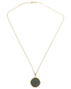 14k Gold Genuine Ancient Greek Coin Necklace (Medusa; 85-65 B.C.)