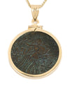 14k Gold Genuine Ancient Greek Coin Necklace (Medusa; 85-65 B.C.)