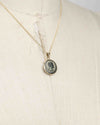 14k Gold Genuine Ancient Greek Coin Necklace (Persephone; 200-100 B.C.)