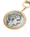 14k Gold Genuine Ancient Greek Coin Necklace (Persephone; 310-305 B.C.)