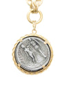 14k Gold Genuine Ancient Greek Coin Necklace (Persephone; 310-305 B.C.)