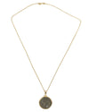 14k Gold Genuine Ancient Greek Coin Necklace (Perseus; 221-179 B.C.)