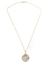 14k Gold Genuine Ancient Greek Coin Necklace (Zeus; 318-317 B.C.)