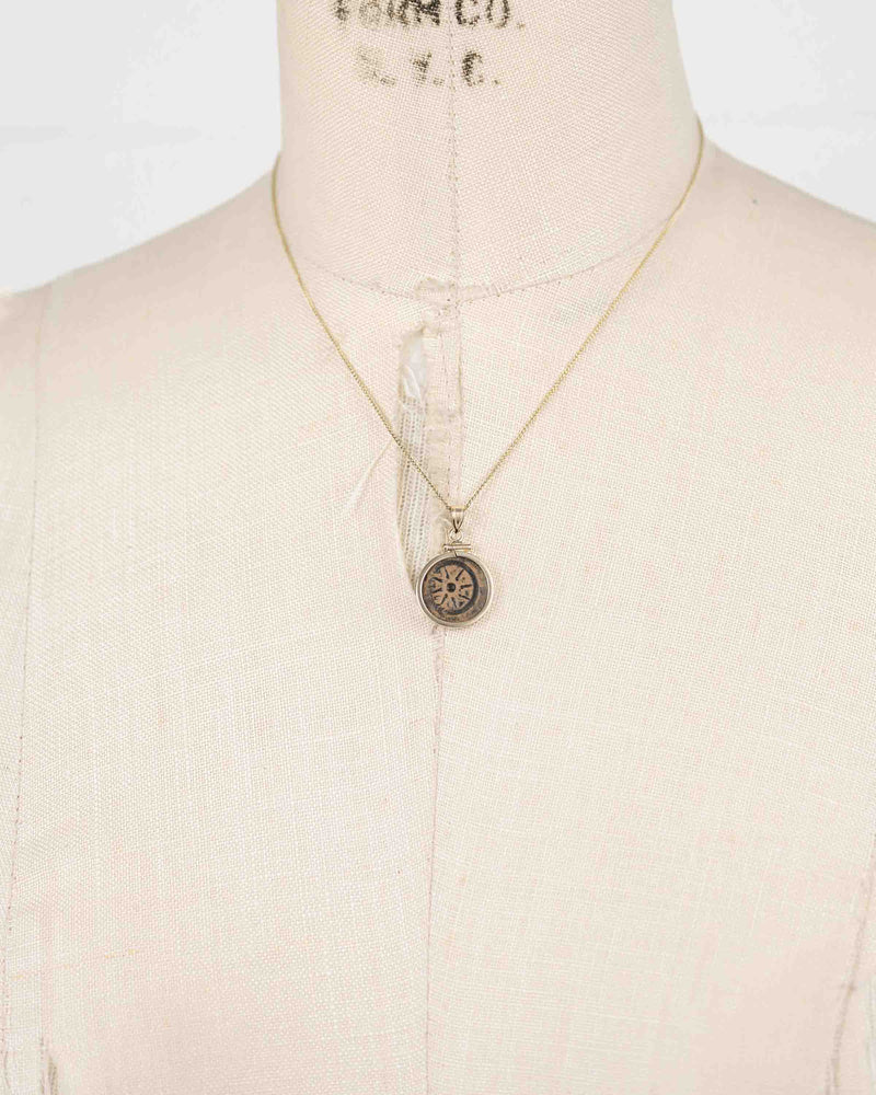 14k Gold Genuine Ancient Judaean/Biblical Coin Necklace (Widow's Mite; 103-73 B.C.)