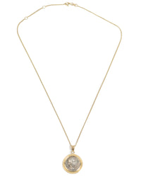 14k Gold Genuine Ancient Roman Coin Necklace (Augustus; 27 B.C.-14 A.D.)