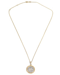 14k Gold Genuine Ancient Roman Coin Necklace (Pegasus/Bacchus; 90 B.C.)