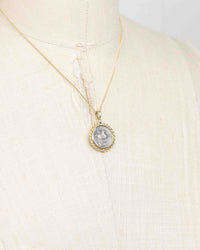 14k Gold Genuine Ancient Roman Coin Necklace (Pegasus/Bacchus; 90 B.C.)