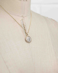 14k Gold Genuine Ancient Roman Coin Necklace (Concordia; 62 B.C.)