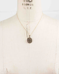 14k Gold Genuine Ancient Roman Coin Necklace (Constantine the Great; 317-337 A.D.)