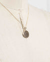 14k Gold Genuine Ancient Roman Coin Necklace (Constantine the Great; 317-337 A.D.)