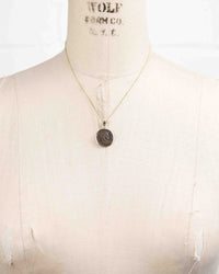 14k Gold Genuine Ancient Roman Coin Necklace (Crispus; 317-326 A.D.)