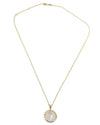 14k Gold Genuine Ancient Roman Coin Necklace (Fides; 47 B.C.)