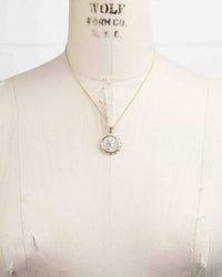 14k Gold Genuine Ancient Roman Coin Necklace (Fides; 47 B.C.)