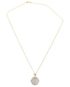 14k Gold Genuine Ancient Roman Coin Necklace (Flora; 53 B.C.)