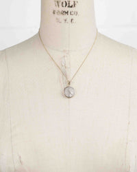 14k Gold Genuine Ancient Roman Coin Necklace (Flora; 53 B.C.)