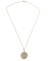 14k Gold Genuine Ancient Roman Coin Necklace (Janus; 120 B.C.)