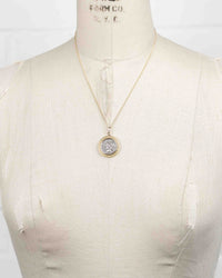 14k Gold Genuine Ancient Roman Coin Necklace (Janus; 120 B.C.)
