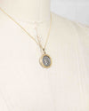 14k Gold Genuine Ancient Roman Coin Necklace (Janus; 120 B.C.)
