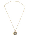 14k Gold Genuine Ancient Roman Coin Necklace (Jupiter; 80 B.C.)