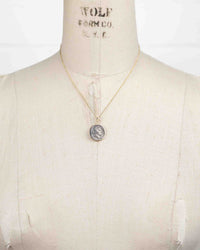14k Gold Genuine Ancient Roman Coin Necklace (Liber/Dionysus; 78-75 B.C.)