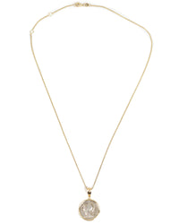 14k Gold Genuine Ancient Roman Coin Necklace (Minerva; 100 B.C.)