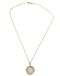 14k Gold Genuine Ancient Roman Coin Necklace (Pax/Octavian; 44-27 B.C.)