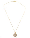 14k Gold Genuine Ancient Roman Coin Necklace (Roma; 111-110 B.C.)