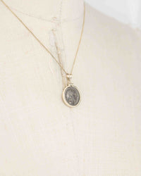 14k Gold Genuine Ancient Roman Coin Necklace (Roma; 111-110 B.C.)