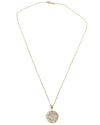14k Gold Genuine Ancient Roman Coin Necklace (Roma; 109-108 B.C.)
