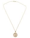 14k Gold Genuine Ancient Roman Coin Necklace (Roma; 104 B.C.)