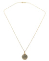 14k Gold Genuine Ancient Constantinople Commemorative Coin Necklace (Romulus & Remus; 310-337 A.D.)