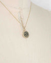 14k Gold Genuine Ancient Constantinople Commemorative Coin Necklace (Romulus & Remus; 310-337 A.D.)