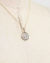 14k Gold Genuine Ancient Roman Coin Necklace (Salus; 49 B.C.)