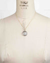 14k Gold & Tanzanite Genuine Ancient Roman Coin Necklace (Flora; 57 B.C.)