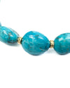 14k Mexican Nacozari Turquoise Nugget Necklace