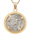 14k Gold Genuine Ancient Greek Coin Necklace (Alexander the Great; 336-323 B.C.)